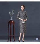 女裝改良旗袍優雅復古中長款