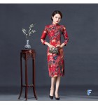 女裝改良旗袍優雅復古中長款