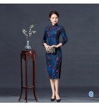 女裝改良旗袍優雅復古中長款