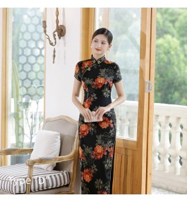 女裝旗袍短袖長裙