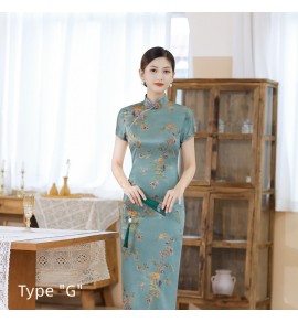 女裝旗袍短袖長裙
