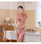 女裝旗袍短袖長裙