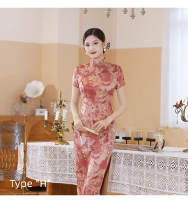 女裝旗袍短袖長裙