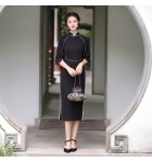 少女連身裙立領連肩袖中裙