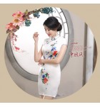 女裝優雅改良旗袍低開衩連身裙