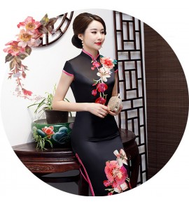 旗袍大尺碼長款
