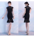 少女晚裝禮服裙改良版旗袍