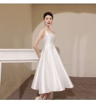 少女禮服裙吊帶無袖A字裙