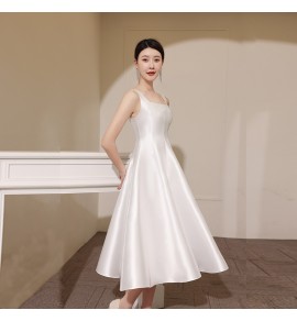 少女禮服裙吊帶無袖A字裙