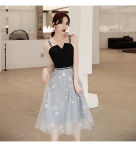 少女禮服裙吊帶網紗連身裙