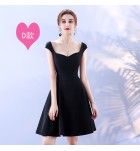 少女連身裙黑色派對禮服短裙