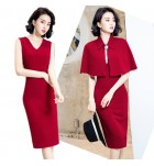 女裝禮服裙披肩斗篷中長裙