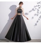 女裝禮服裙立領宴會長裙