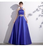 女裝禮服裙立領宴會長裙