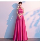 女裝禮服裙立領宴會長裙