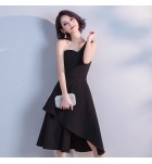 女裝禮服裙抹胸露背中長裙