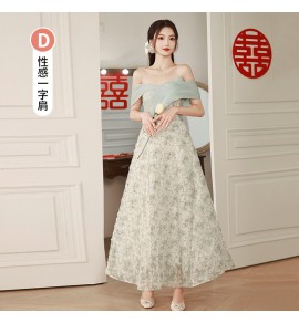 少女禮服裙伴娘服宴會長裙