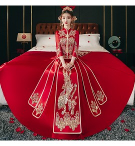 新娘中式婚紗禮服龍鳳褂