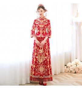 新娘中式婚紗禮服龍鳳褂