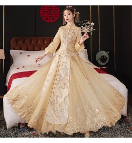 新娘中式婚紗禮服龍鳳褂