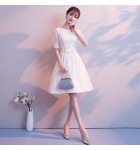 少女禮服裙圓領派對短裙