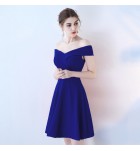 少女禮服裙一字肩宴會短裙