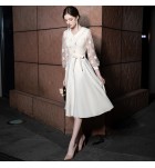 女裝禮服裙娃娃領派對A字裙