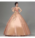 晚裝禮服裙斜單肩抹胸蓬蓬裙