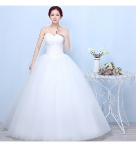 婚紗禮服抹胸齊地禮服裙