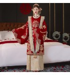 新娘鳳冠霞帔中式結婚禮服