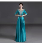 少女禮服裙圓領演出長裙