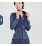 女裝牛仔瑜伽運動外套