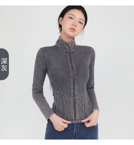 女裝牛仔瑜伽運動外套