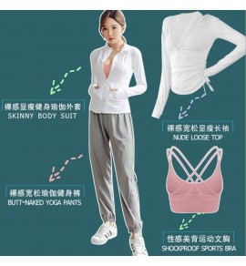 運動裝女裝跑步健身服套裝 / 四件套