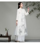 兩件套連身裙闊腿褲禪修服套裝