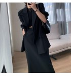 女裝西裝外套半身裙兩件套