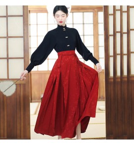 女裝漢服上衣半身裙套裝兩件套