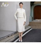女裝西裝套裙外套半身裙襯衫三件套