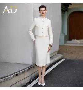 女裝西裝套裙外套半身裙襯衫三件套
